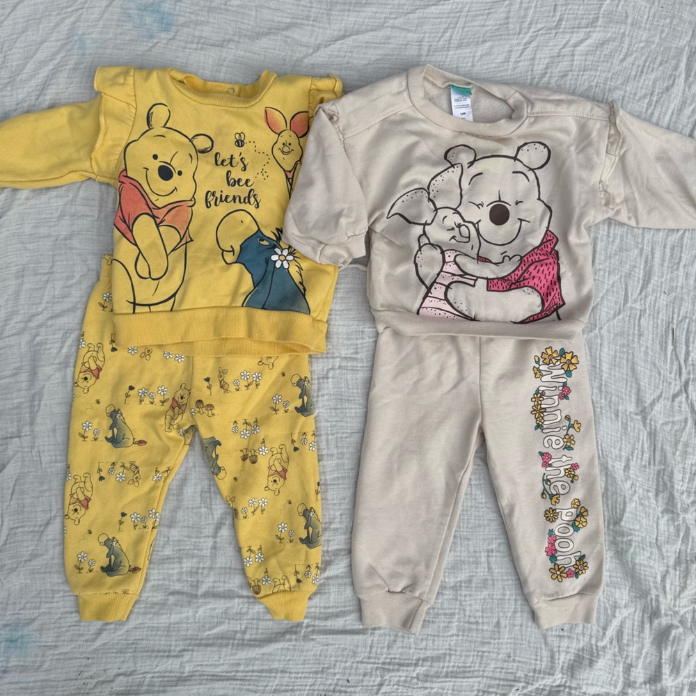 Disney Winnie the Pooh baby girl matching sets